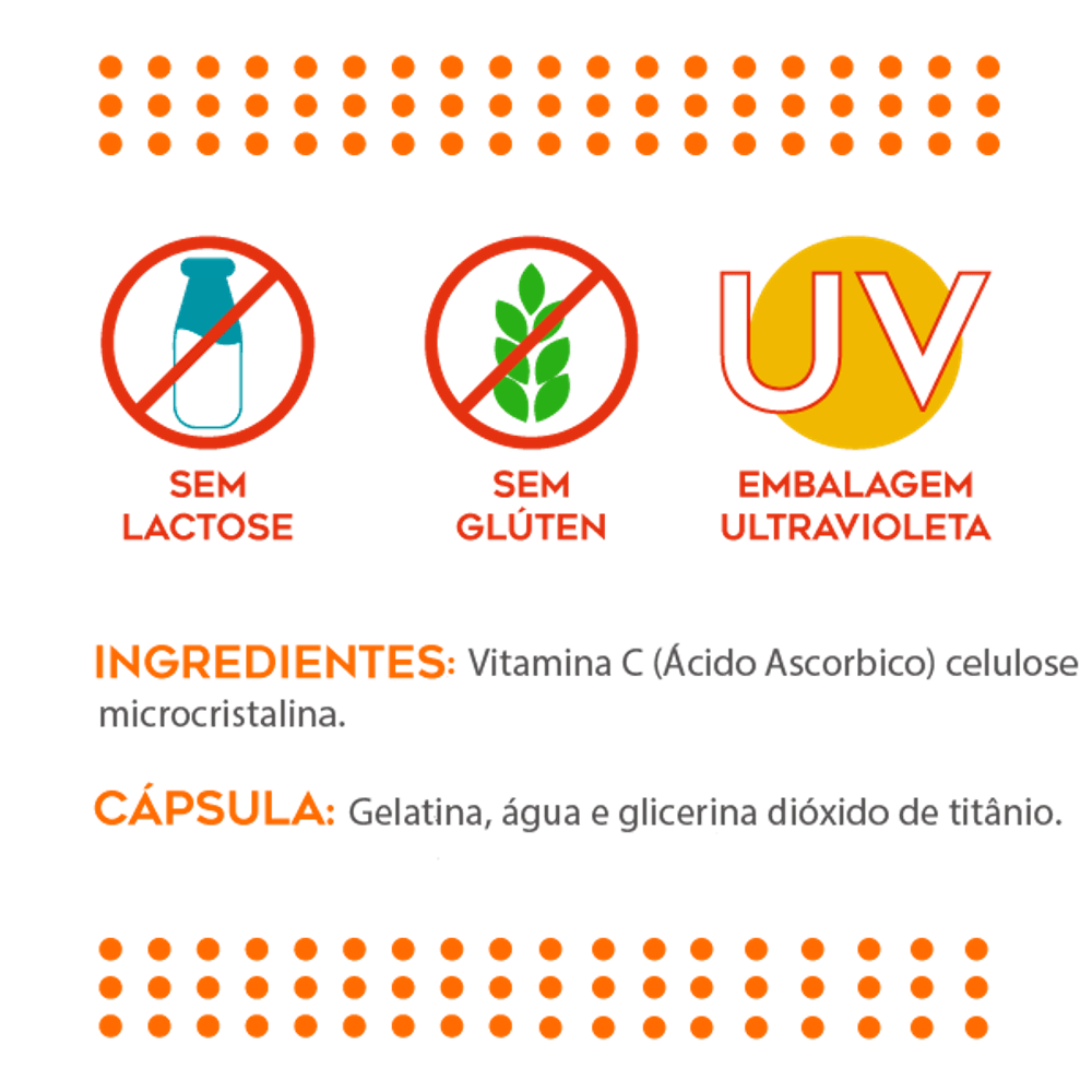 Vitamina C Super Concentrado 60 Capsulas de 500mg NutriBlue