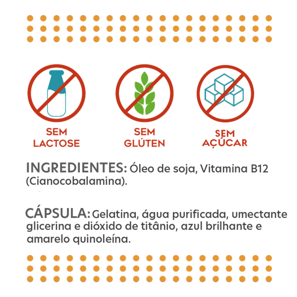 Vitamina B12 60 Capsulas de 380mg NutriBlue