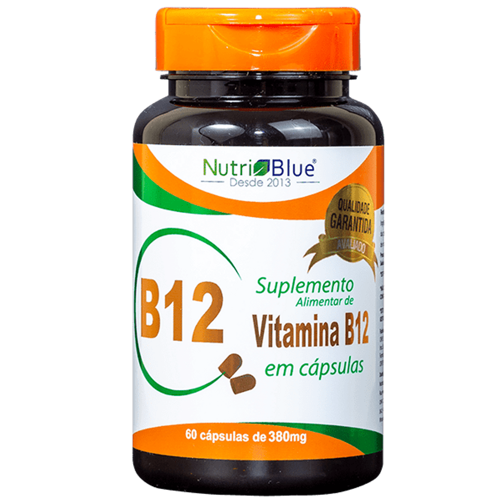 Vitamina B12 60 Capsulas de 380mg NutriBlue