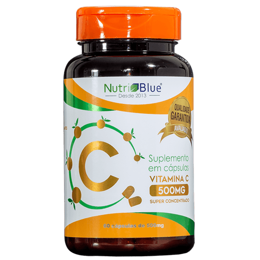 Vitamina C Super Concentrado 60 Capsulas de 500mg NutriBlue